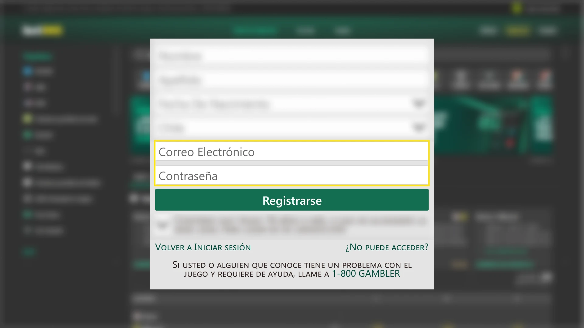 Define tus credenciales de acceso seguras para tu futuro Bet365 Login y protección de cuenta.