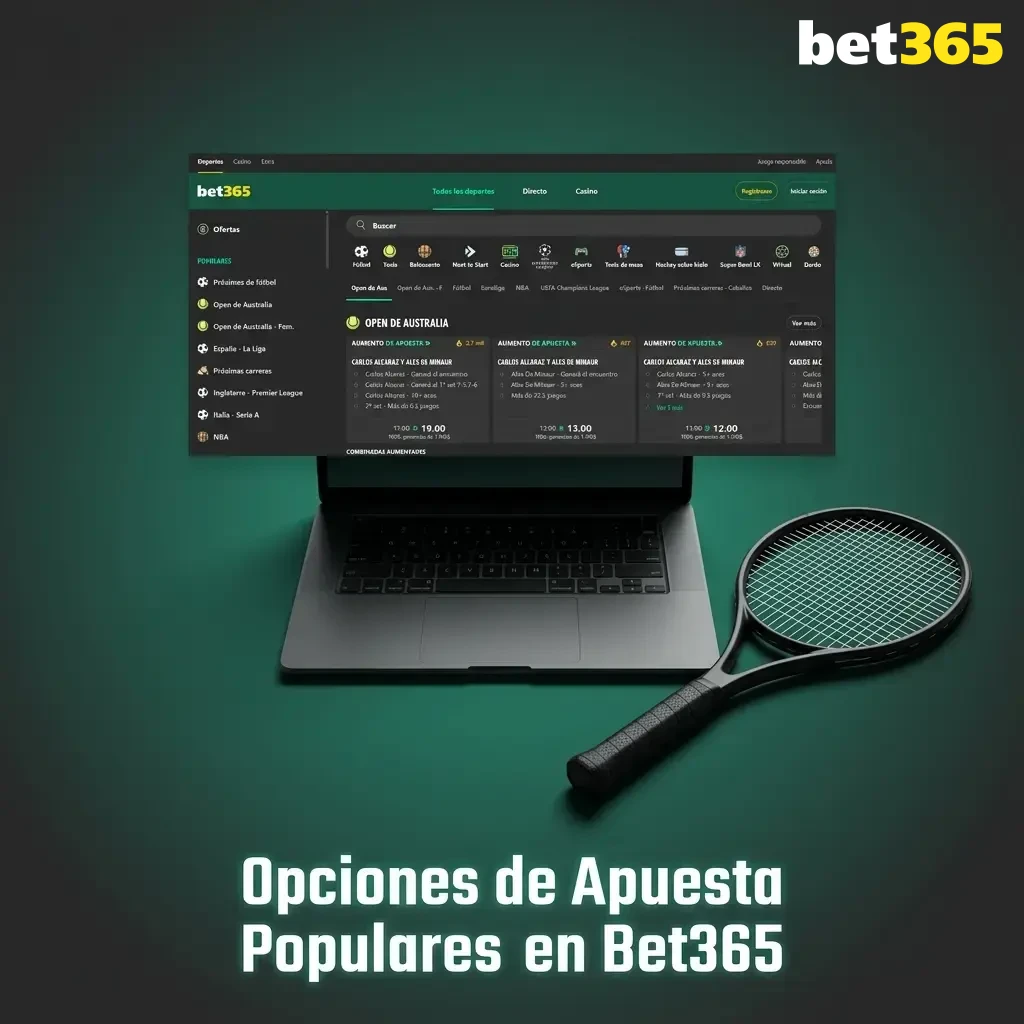 Opciones de apuesta populares en Bet365 para diferentes estilos y niveles de experiencia de jugadores